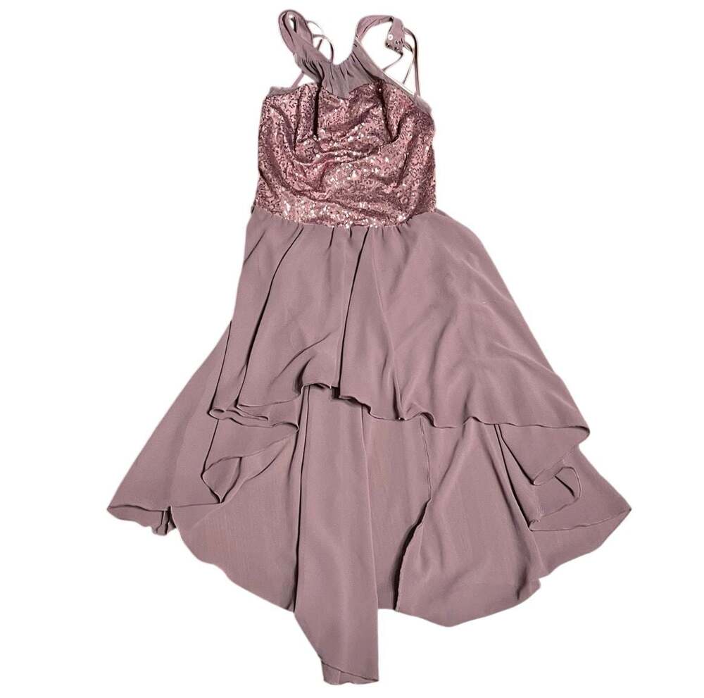 Weissman Dance Costume Leotard with Skirt Mauve Size MA